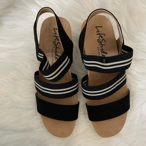 New in Box LifeStride Sunshine Strappy Wedge Heel Sandals - Picture 5 of 10